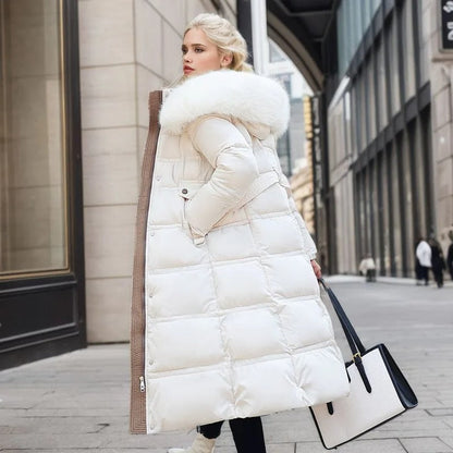Clara | Women’s Long Hooded Winter Puffer Coat