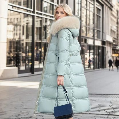 Clara | Women’s Long Hooded Winter Puffer Coat