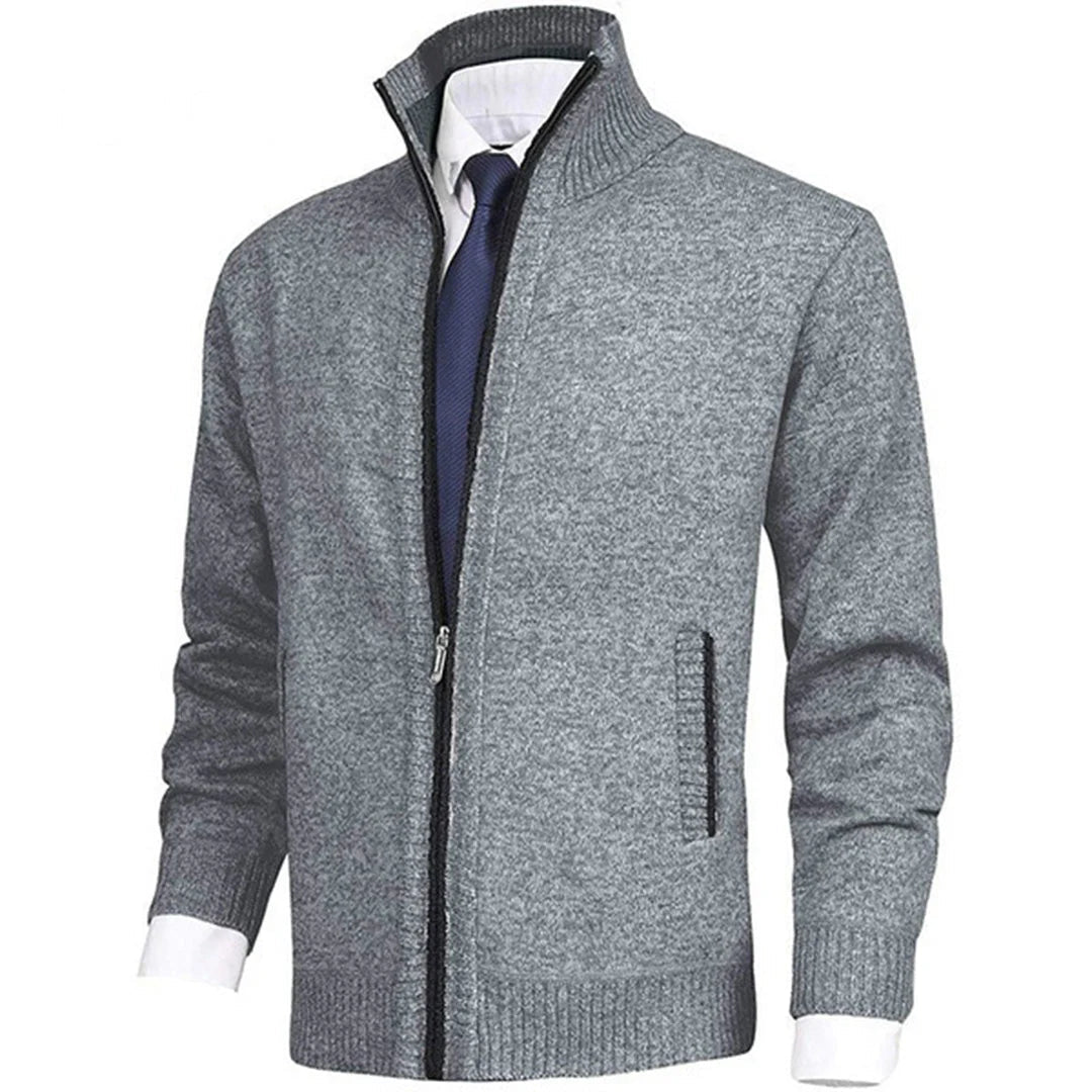 Tommy Men's Fleece Vest Warm Zip Black