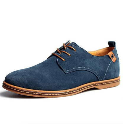 Men's Lace-Up Oxford Shoes Leather - 
Fashinoza