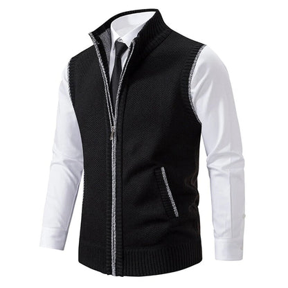 Men's Polished Vest Refined Details - Fashinoza