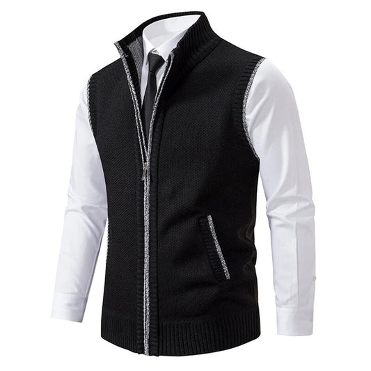 Men's Polished Vest Refined Details - Fashinoza
