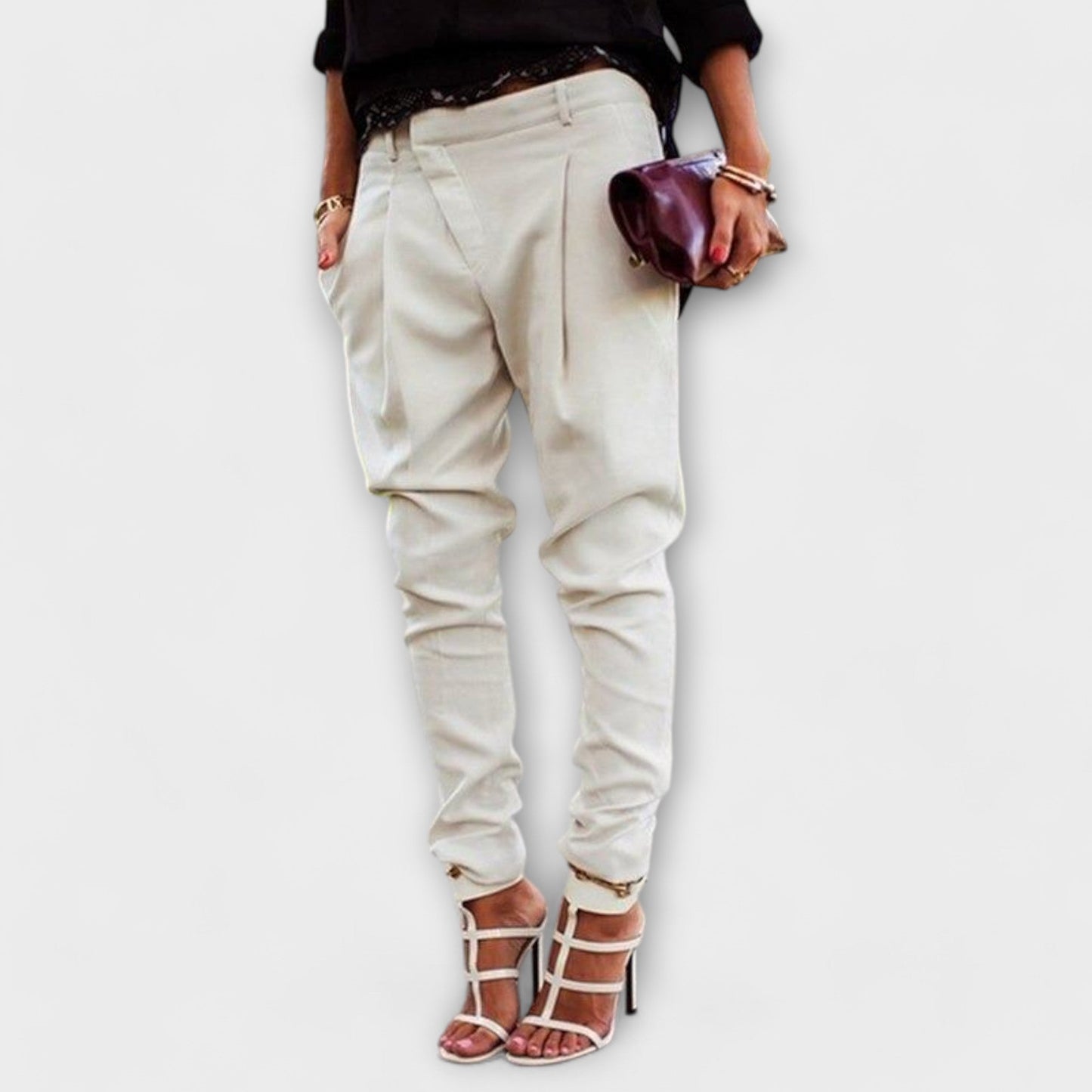 Tailored Tapered Ankle Pants