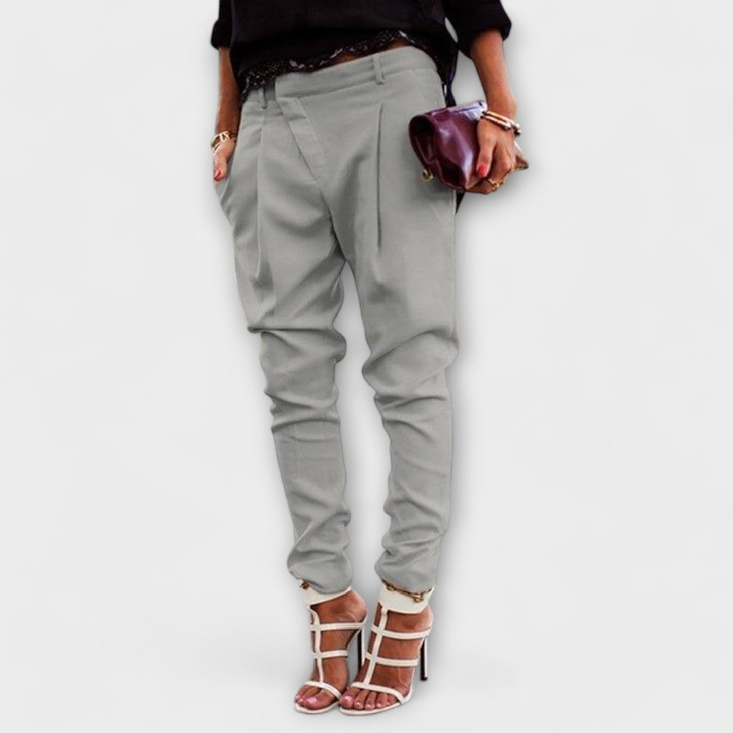 Tailored Tapered Ankle Pants
