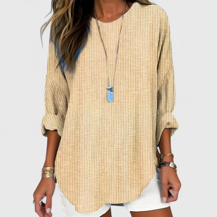 Chloe | Womens Striped Relaxed Fit Blouse Shorts
