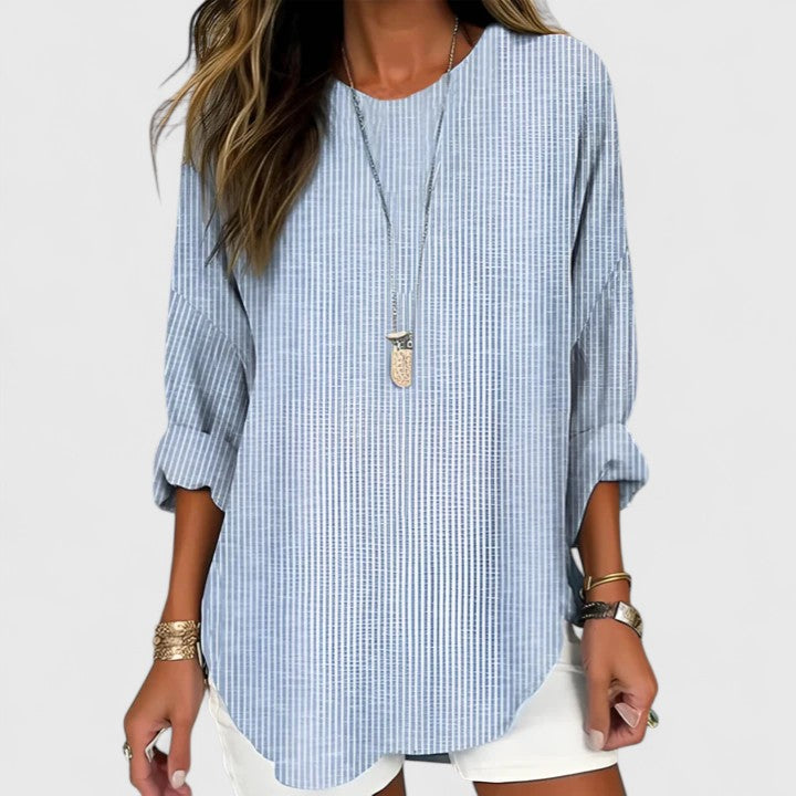 Chloe | Womens Striped Relaxed Fit Blouse Shorts