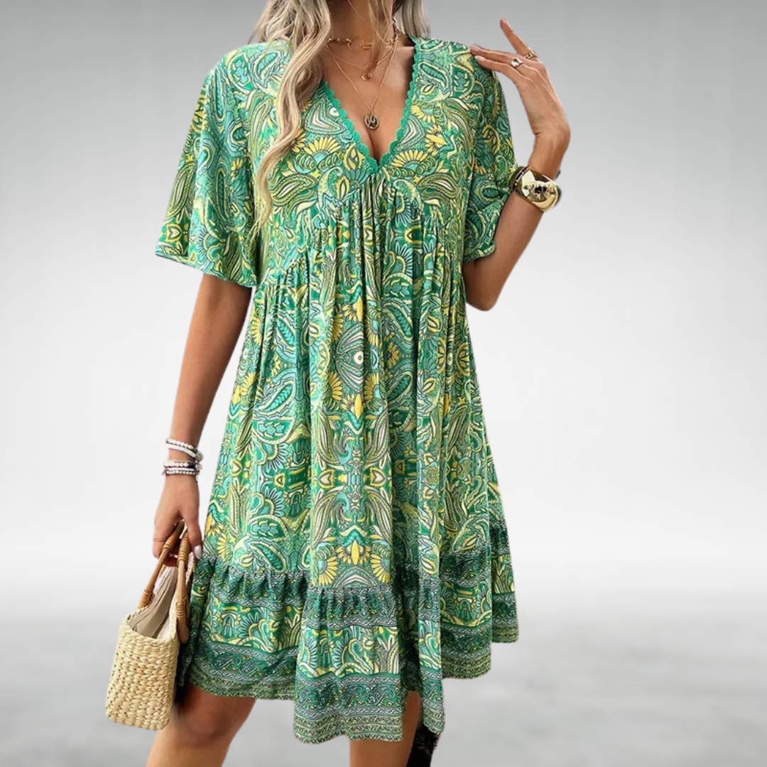 Women's Elegant Draped Cocktail Dress