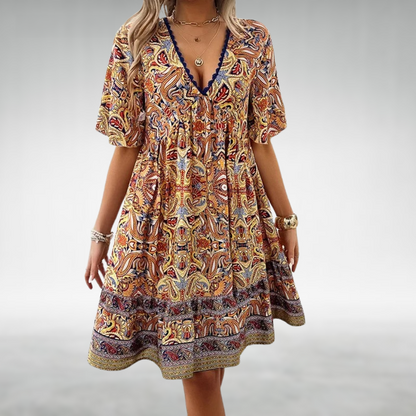 Women's Elegant Draped Cocktail Dress