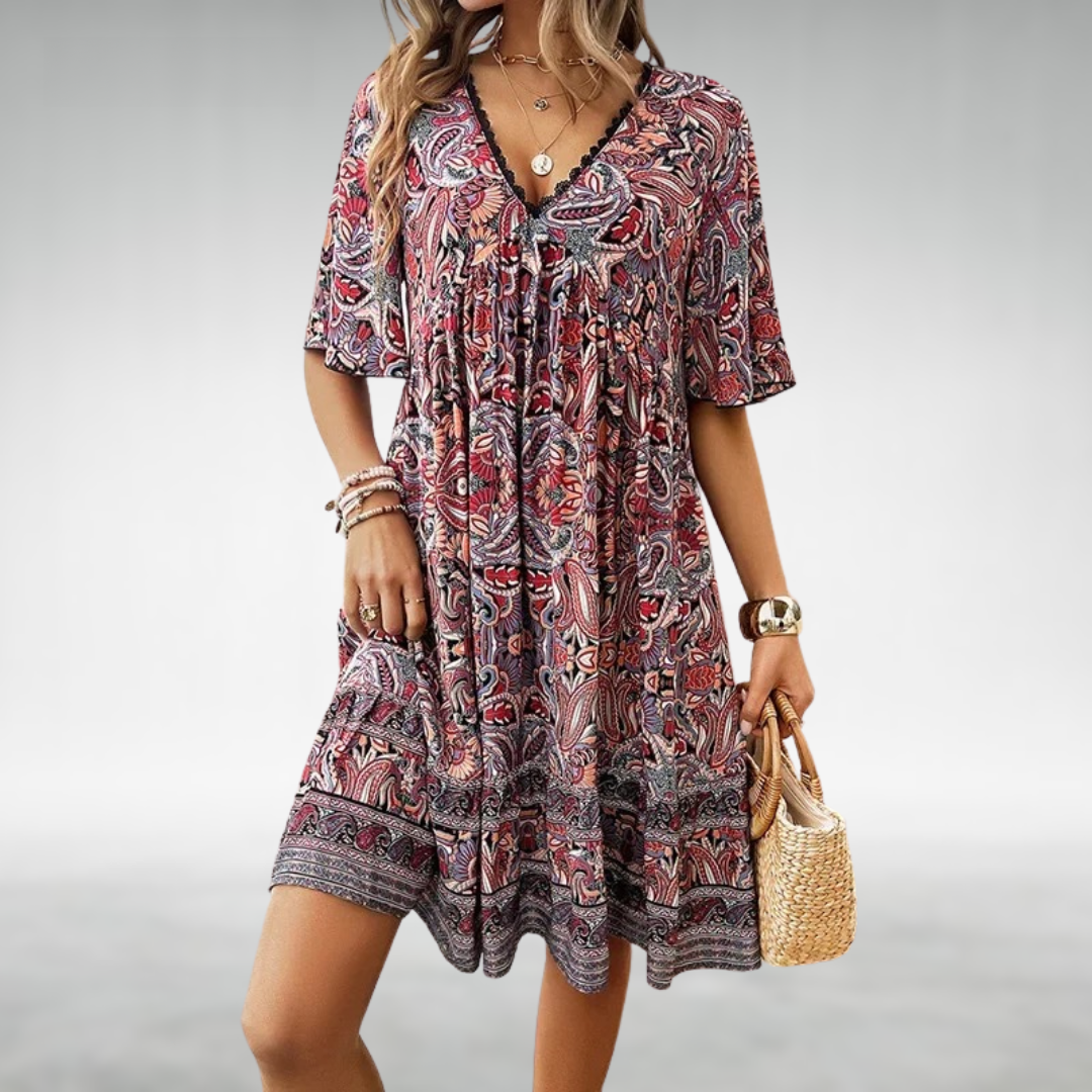 Women's Elegant Draped Cocktail Dress