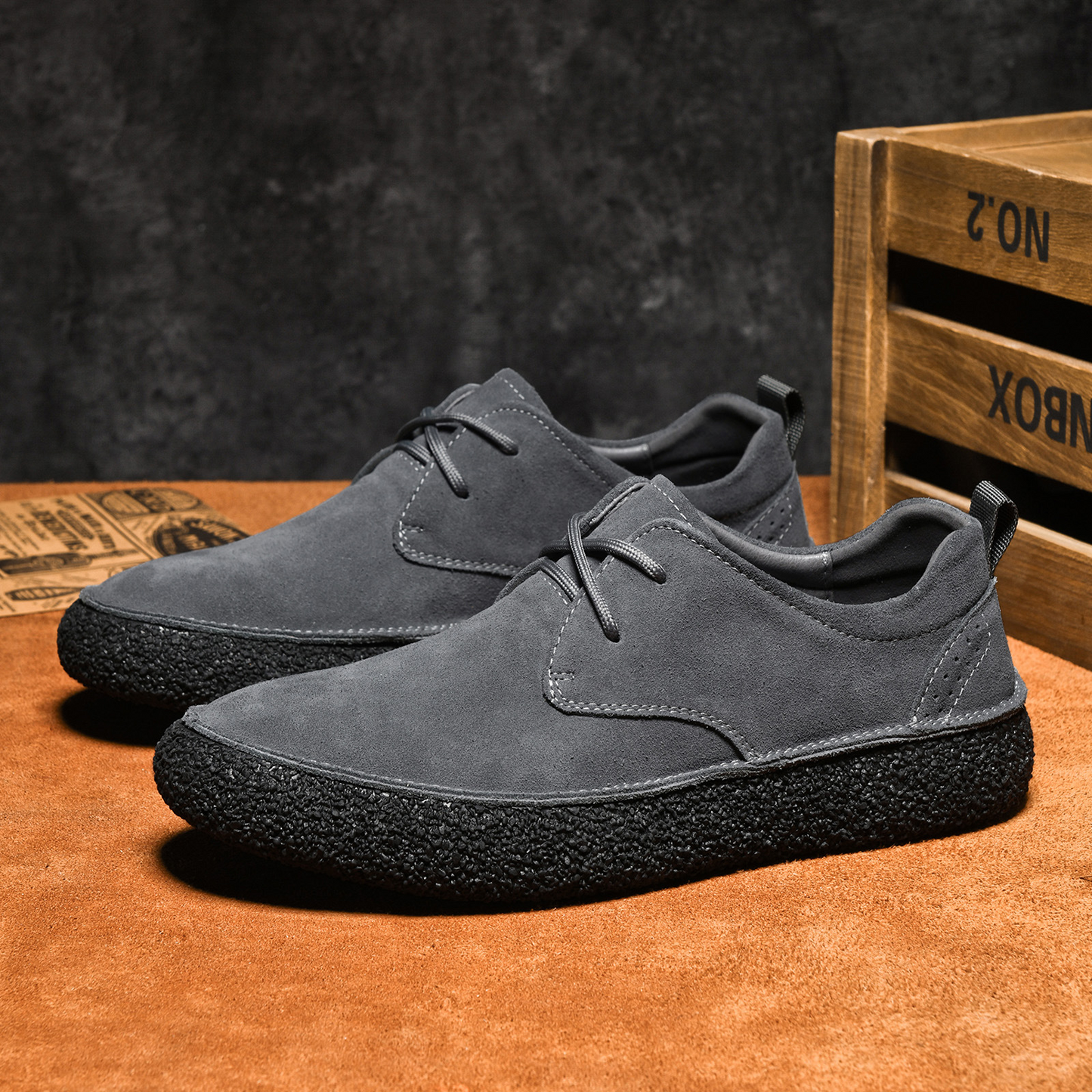 Men's Suede Shoes Beckham Brown