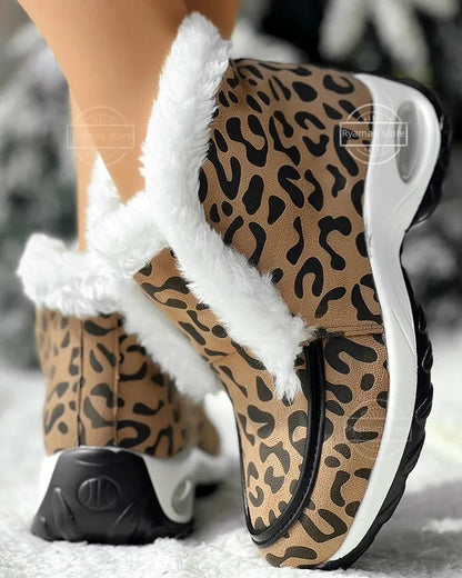 Women's Low Ankle Platform Boots Slip On