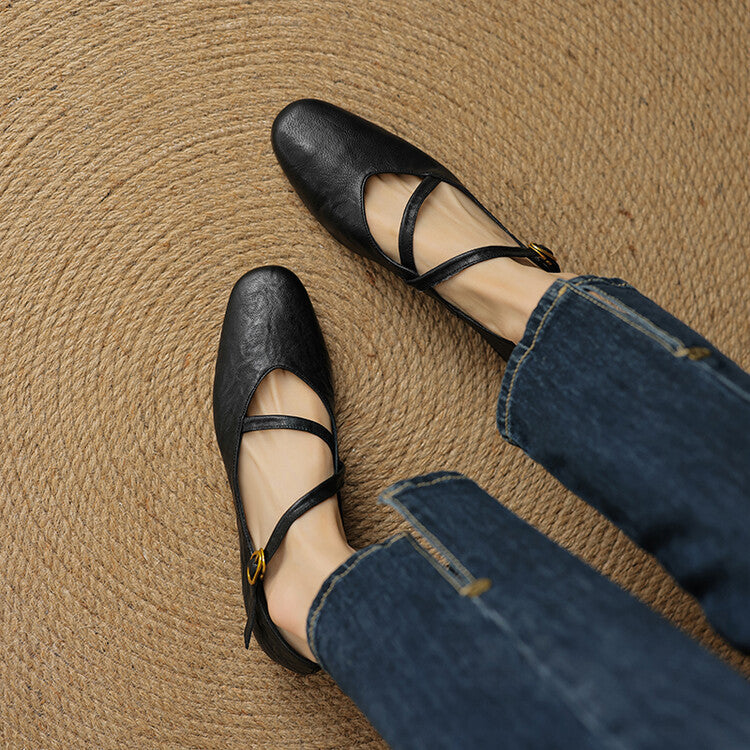 Elora Leather Flats Caliboot