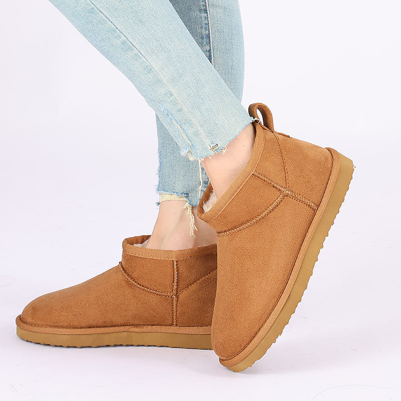 Women's Low Ankle Flat Boots