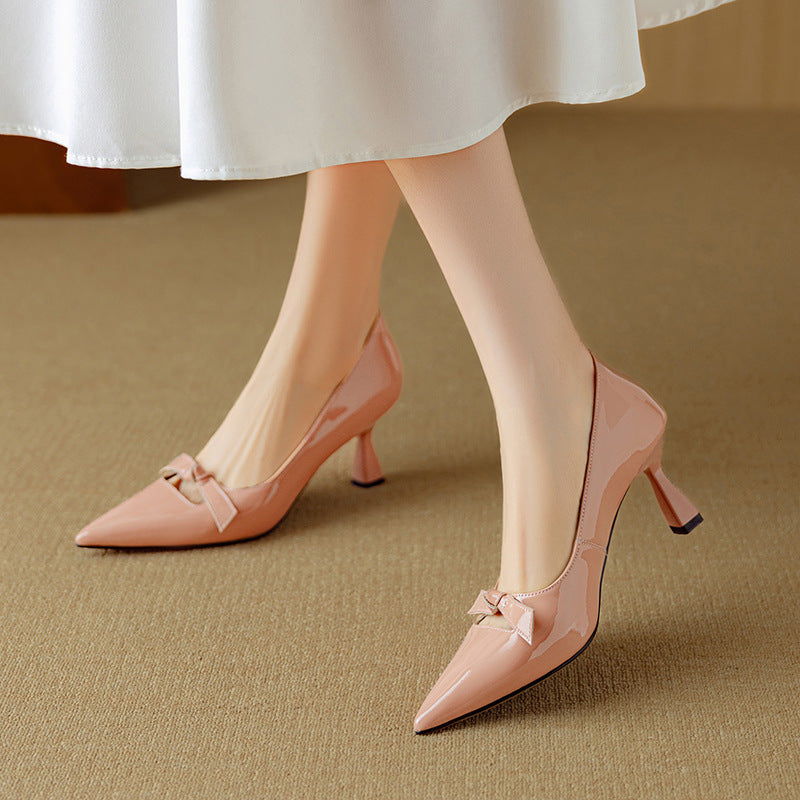 Women's Pointed Toe Kitten Heel Pumps
