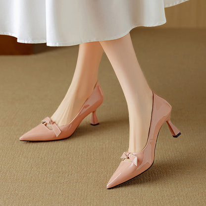 Women's Pointed Toe Kitten Heel Pumps