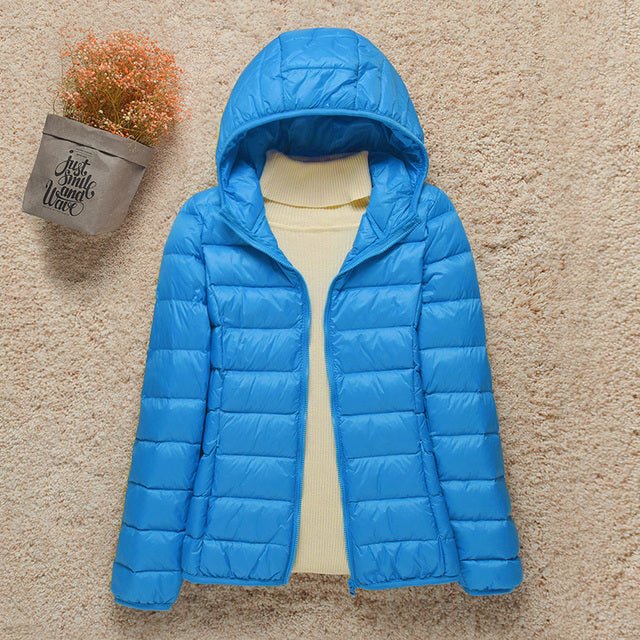 Ashley | Women’s Spring Lightweight Hooded Puffer Jacket