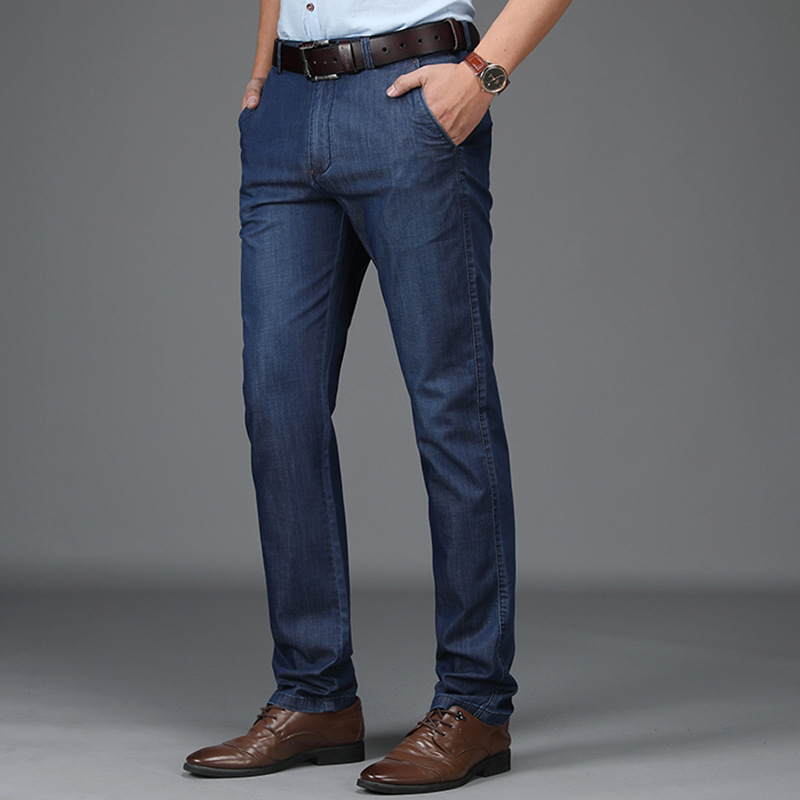 Men's Straight Leg Pants Cotton Belt Loops