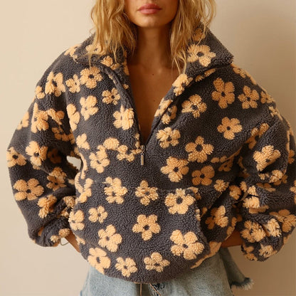 Women's Floral Pattern Sweater