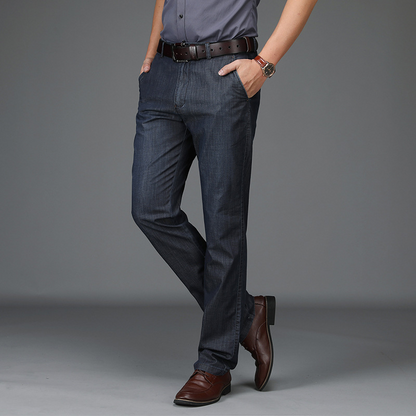 Men's Straight Leg Pants Cotton Belt Loops