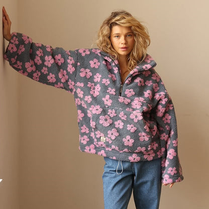 Women's Floral Pattern Sweater