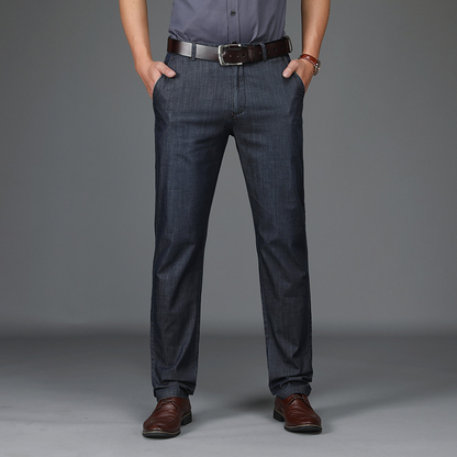 Men's Straight Leg Pants Cotton Belt Loops