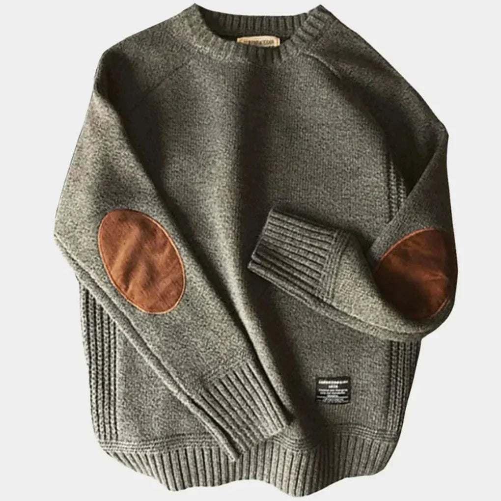 Men's Warm Sweater Classic Crew Neck - Fashinoza