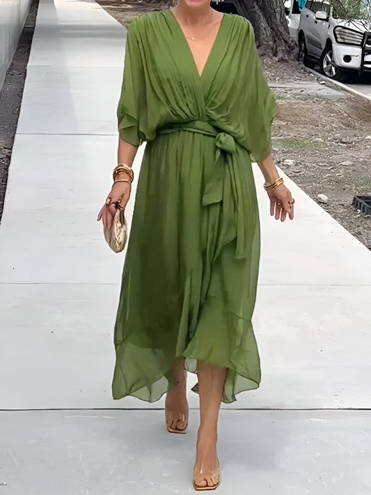 Erica | Women Summer Wrap Style Maxi Dress