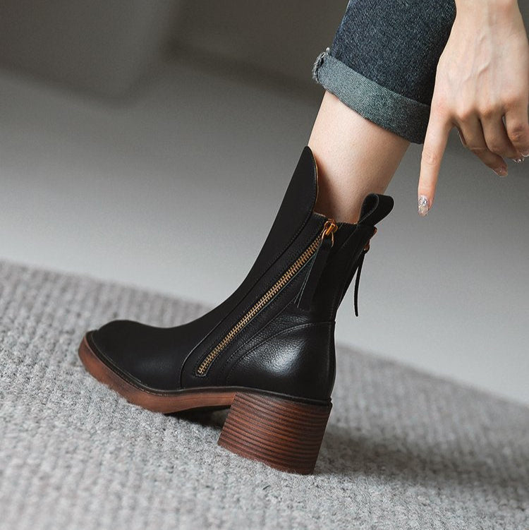 Marina Zip-Ankle Boot Caliboot