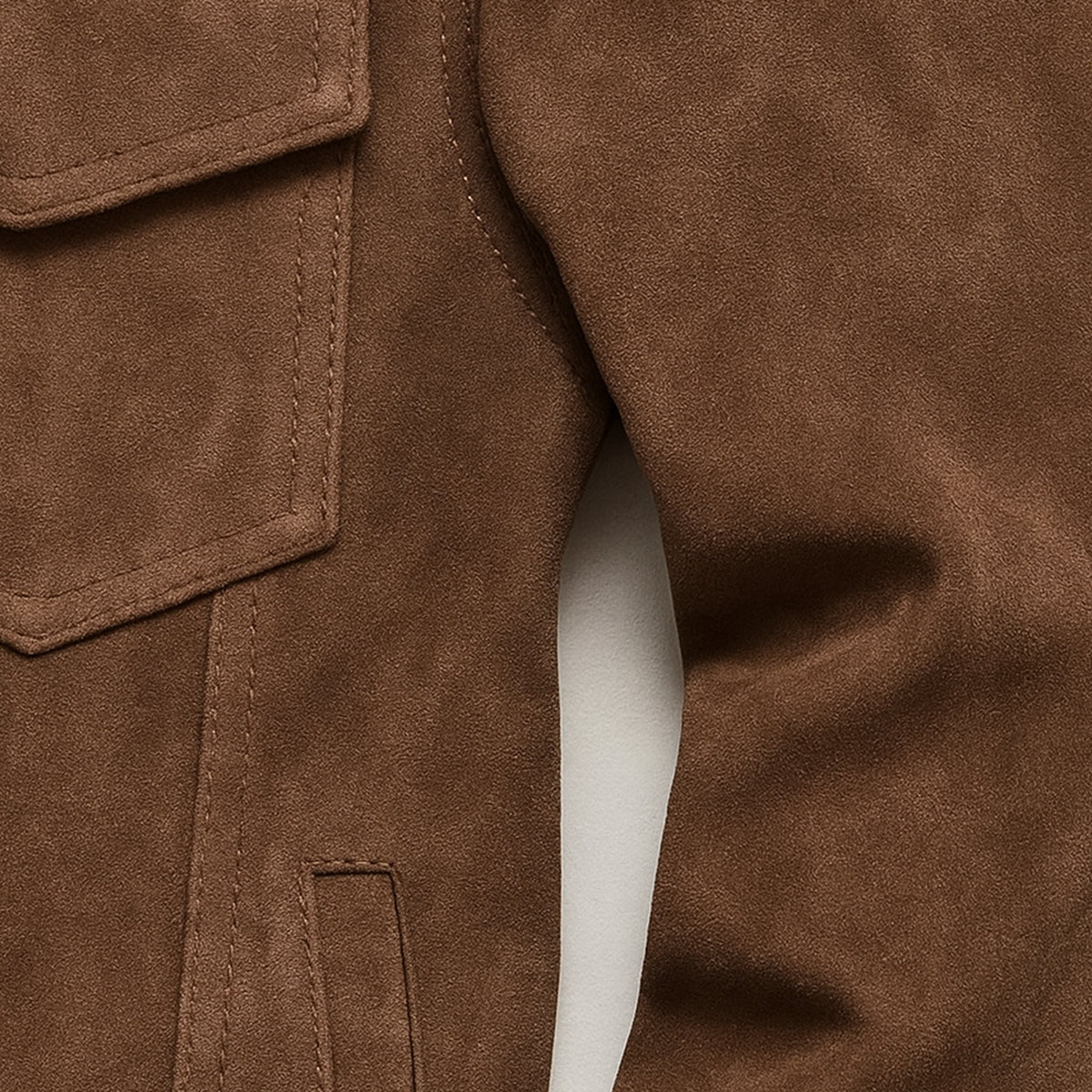 Montclair Men's Suede Cargo Jacket Lightweight