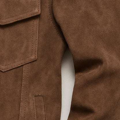 Montclair Men's Suede Cargo Jacket Lightweight