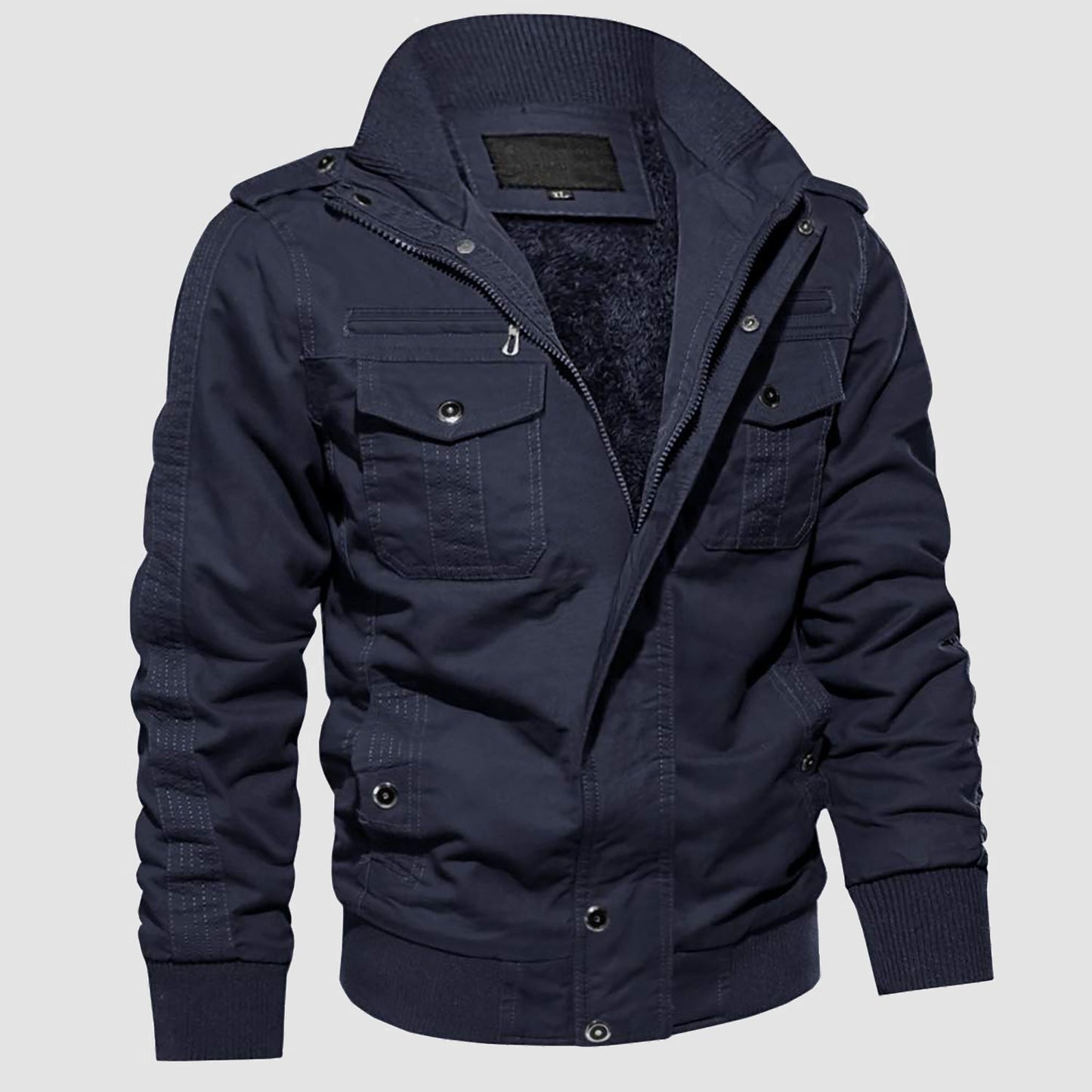 Men's Fleece Lined Tactical Jacket Cold Weather