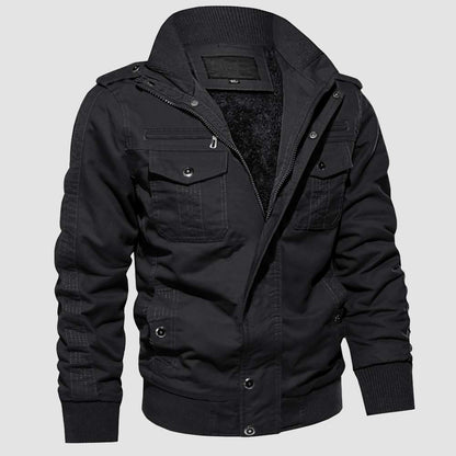 Men's Fleece Lined Tactical Jacket Cold Weather