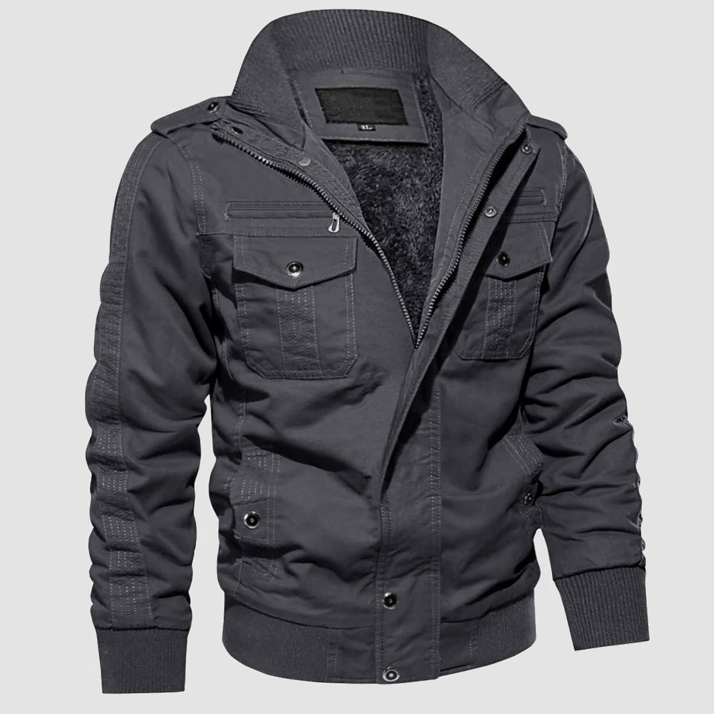 Men's Fleece Lined Tactical Jacket Cold Weather