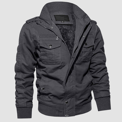 Men's Fleece Lined Tactical Jacket Cold Weather