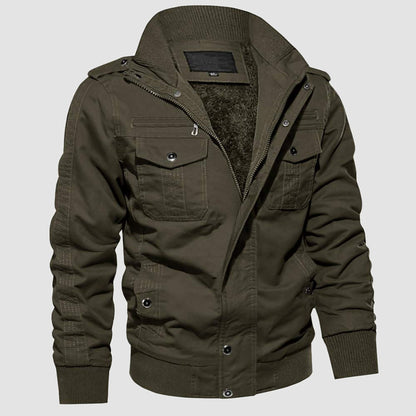 Men's Fleece Lined Tactical Jacket Cold Weather