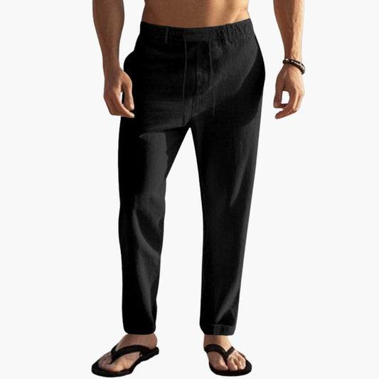 Men's Beach Pants Elastic Waist Drawstring - Fashinoza