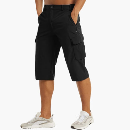 Men's Cargo Shorts Zip Fly Cotton Tan
