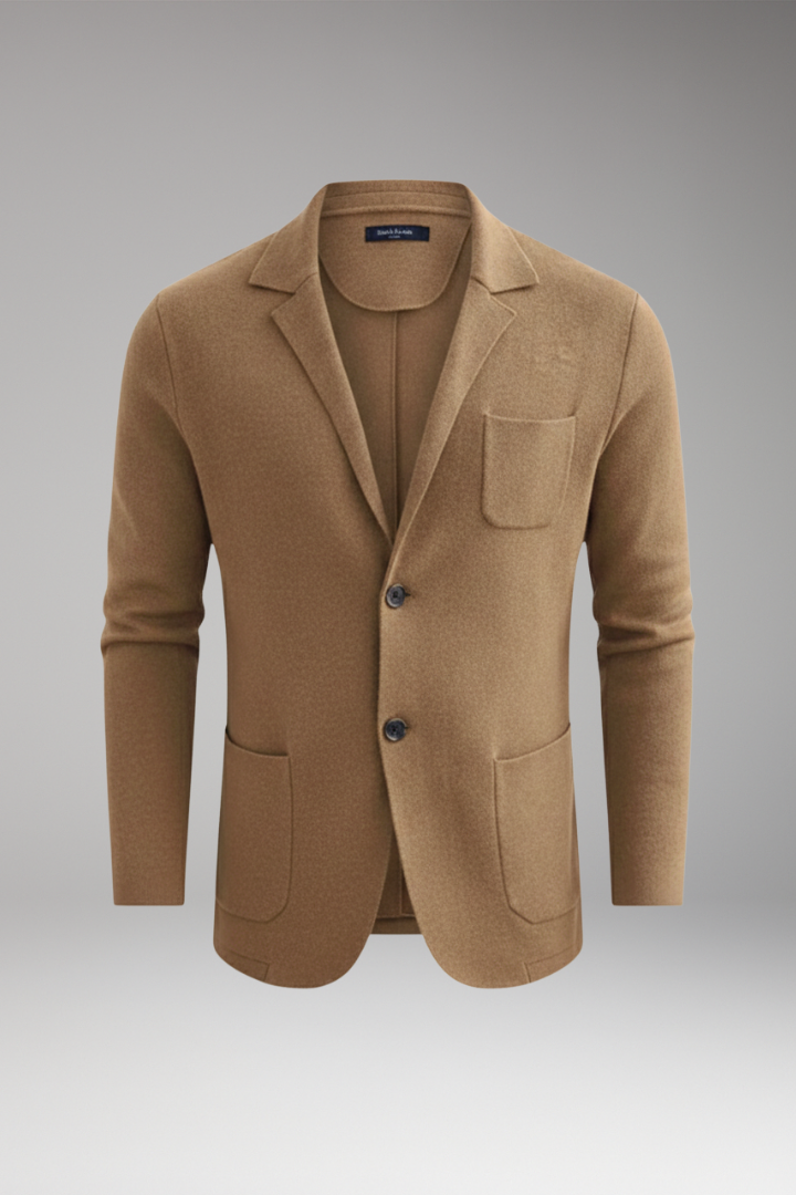 Men's Lapel Collar Blazer Front Closure - 
Fashinoza