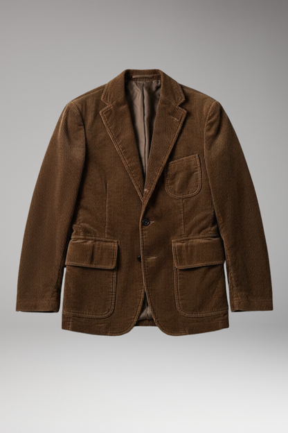 Men's Blazer Notch Lapel Button Front - 
Fashinoza