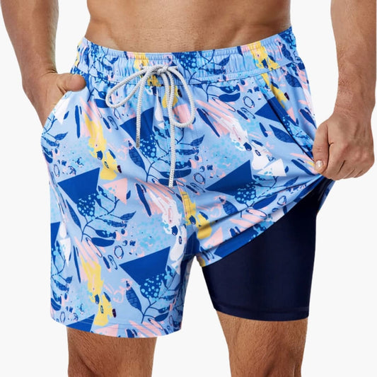 Men's Board Shorts Mesh Lining Pockets - Fashinoza