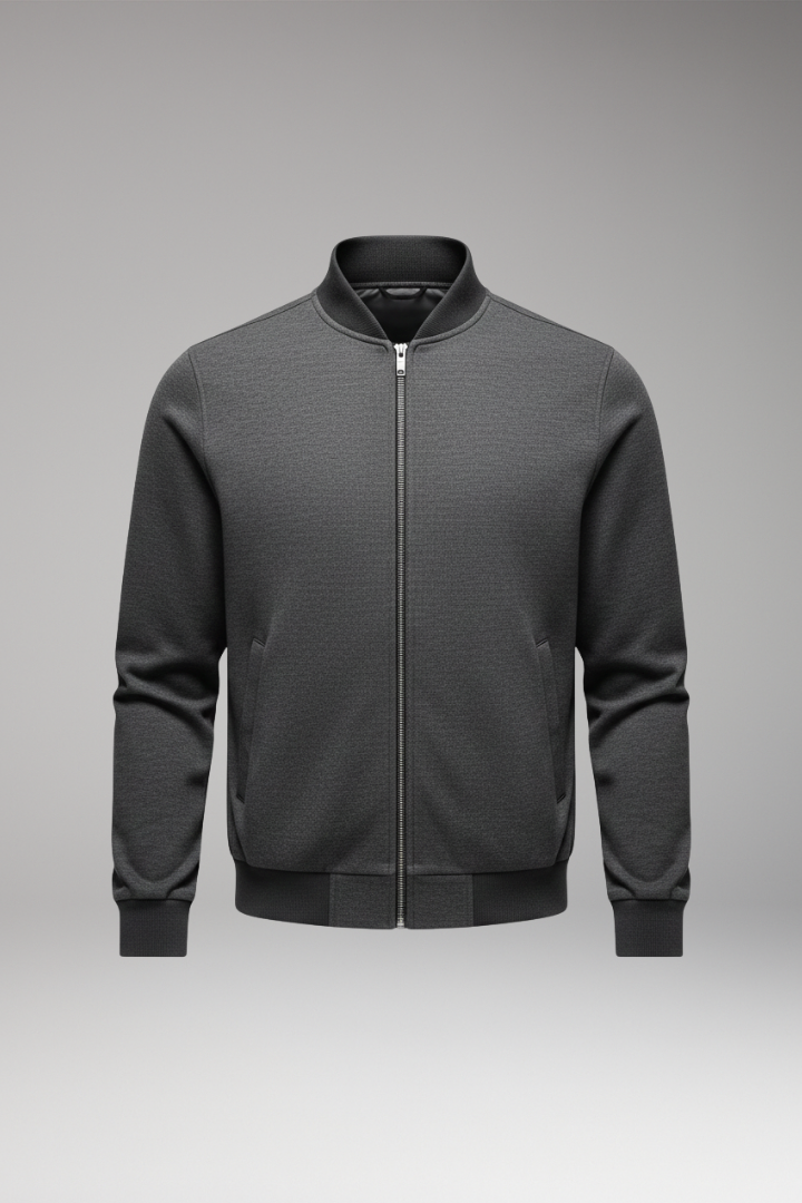 Men's Bomber Jacket High Collar - 
Fashinoza