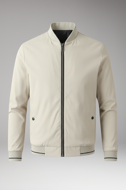 Men's Bomber Jacket Sporty Elastic Cuffs - 
Fashinoza