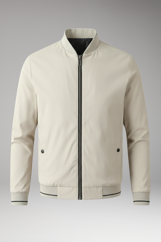 Men's Bomber Jacket Sporty Elastic Cuffs - 
Fashinoza