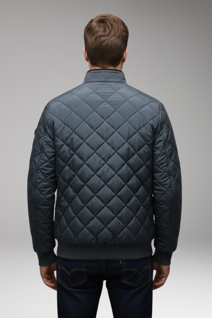 Men's Bomber Jacket Stand-Up Collar Zipped Pockets