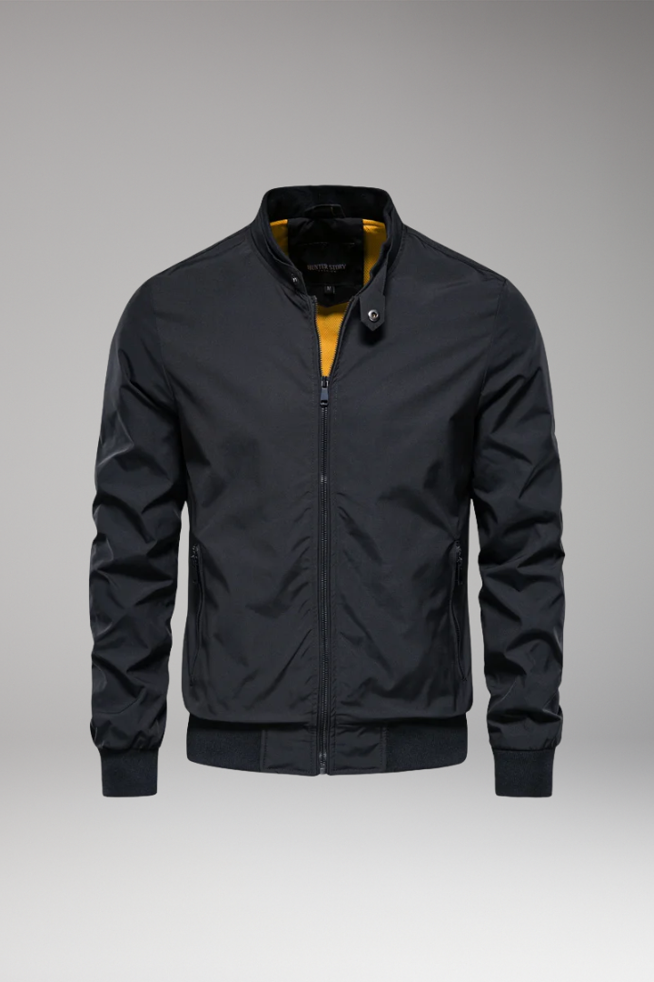 Men's Bomber Jacket Zipper Closure - 
Fashinoza
