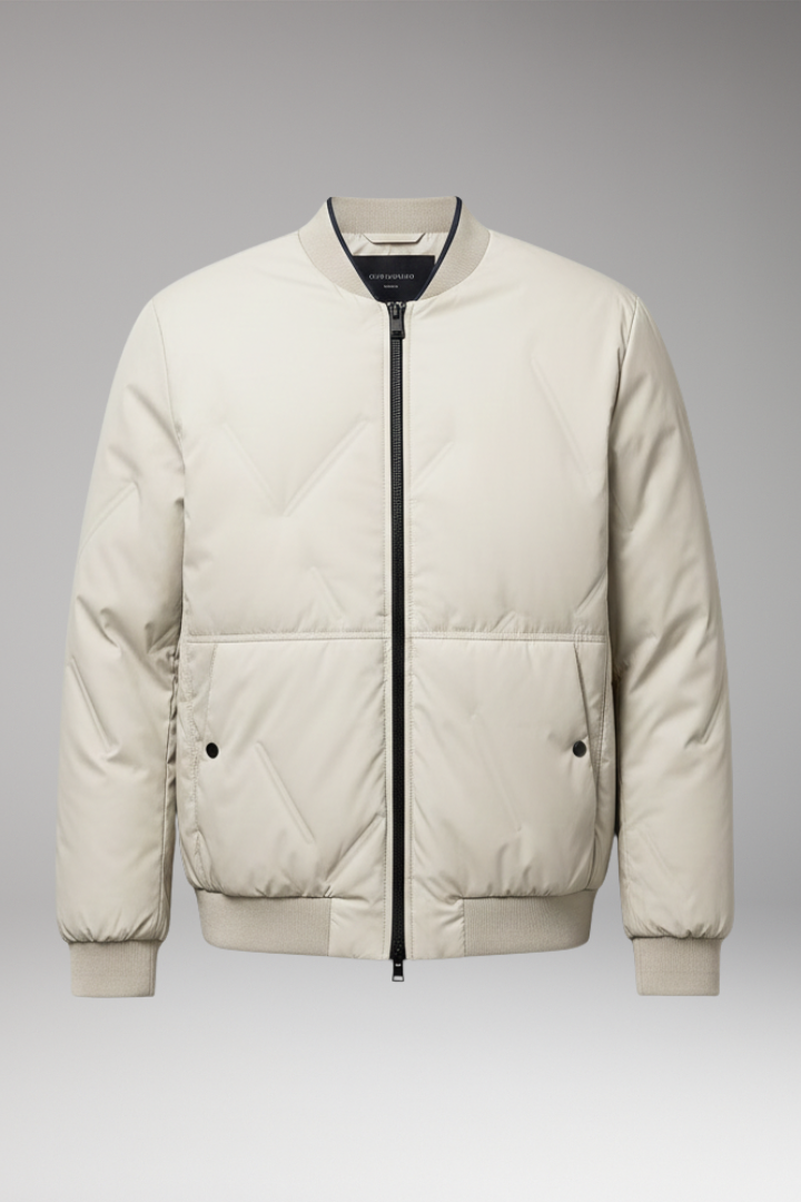 Men's Bomber Jacket Zipper Long Sleeves - 
Fashinoza