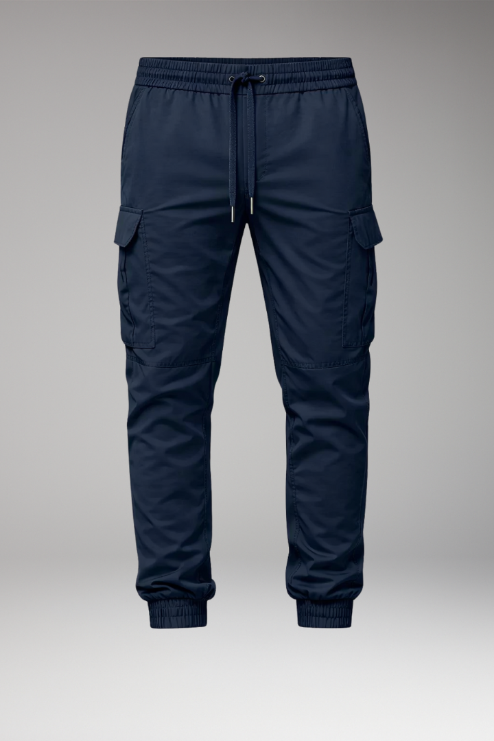 Men's Cargo Joggers Elastic Drawstring Pants - 
Fashinoza