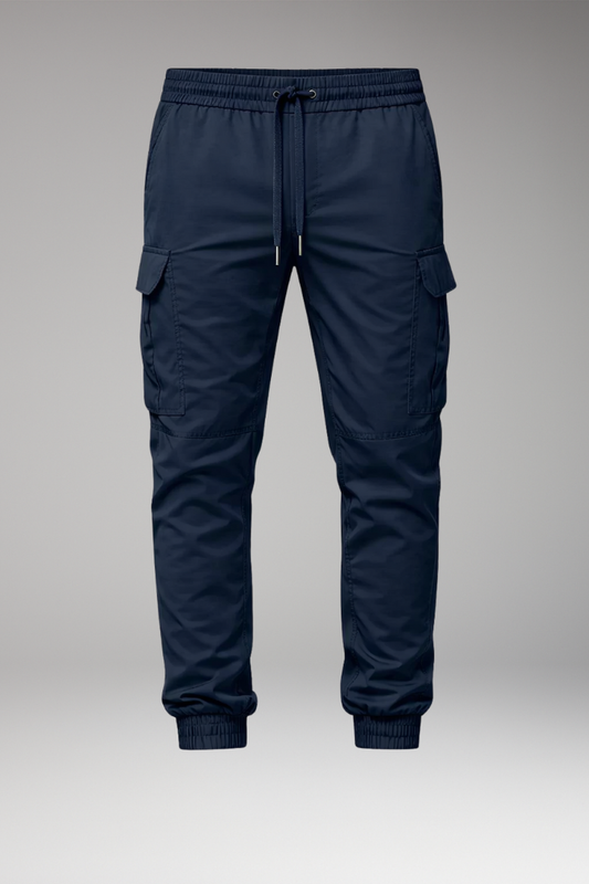Men's Cargo Joggers Elastic Drawstring Pants - 
Fashinoza