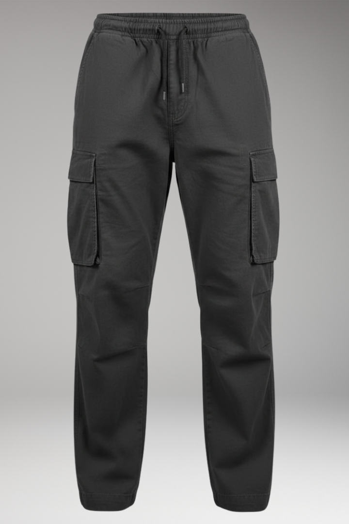 Men's Cargo Pants Elastic Waist Six Pockets - 
Fashinoza