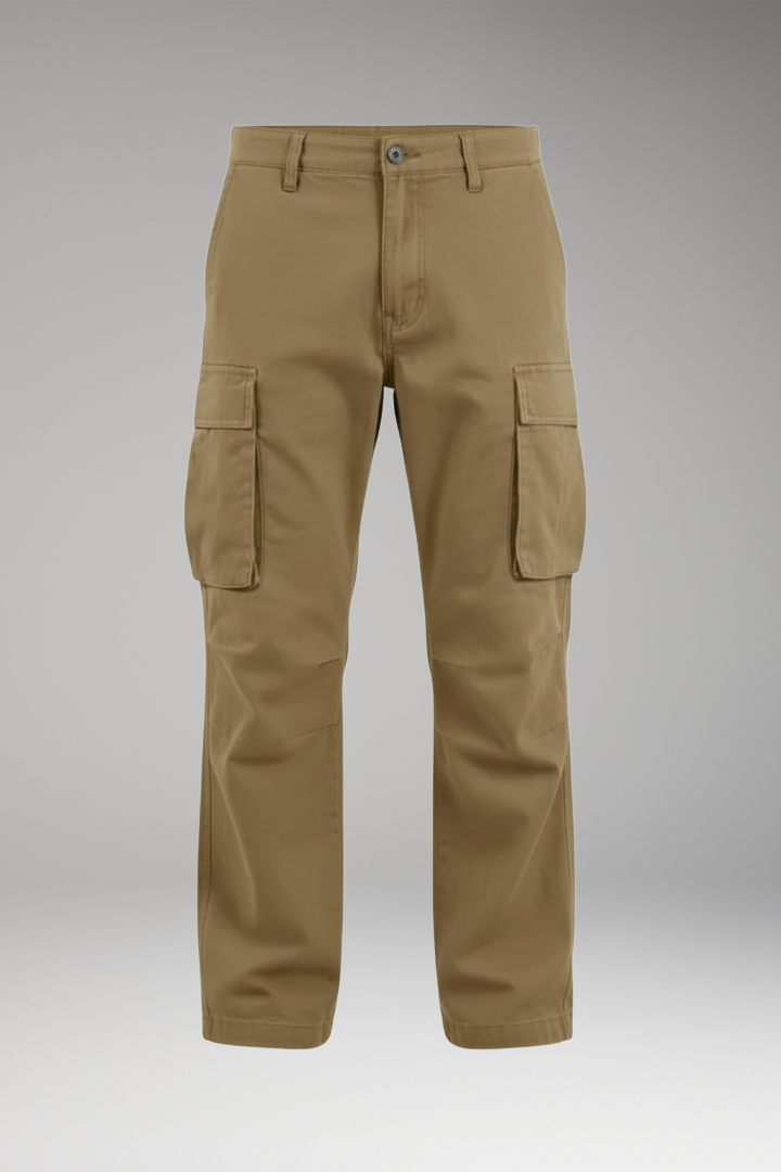 Men's Wide Leg Cargo Pants Pocket Design - 
Fashinoza